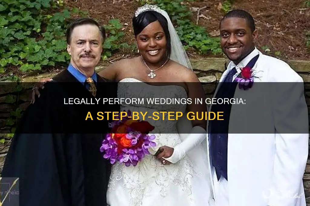 how to legally perform wedding in Georgia