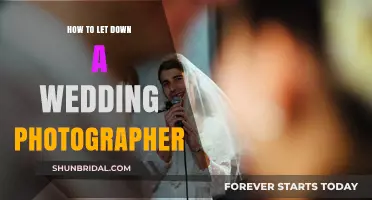 Letting Down Your Wedding Photographer: A Guide