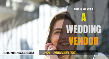 Gracefully Declining Wedding Vendors: A Guide to Letting Them Down