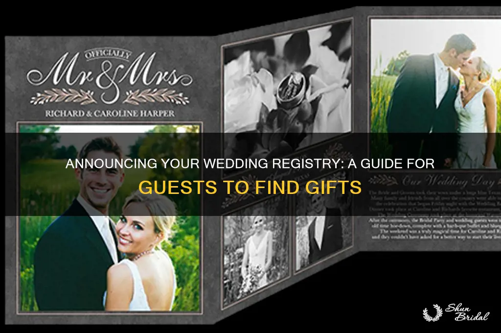 how to let wedding guests know where you are registered