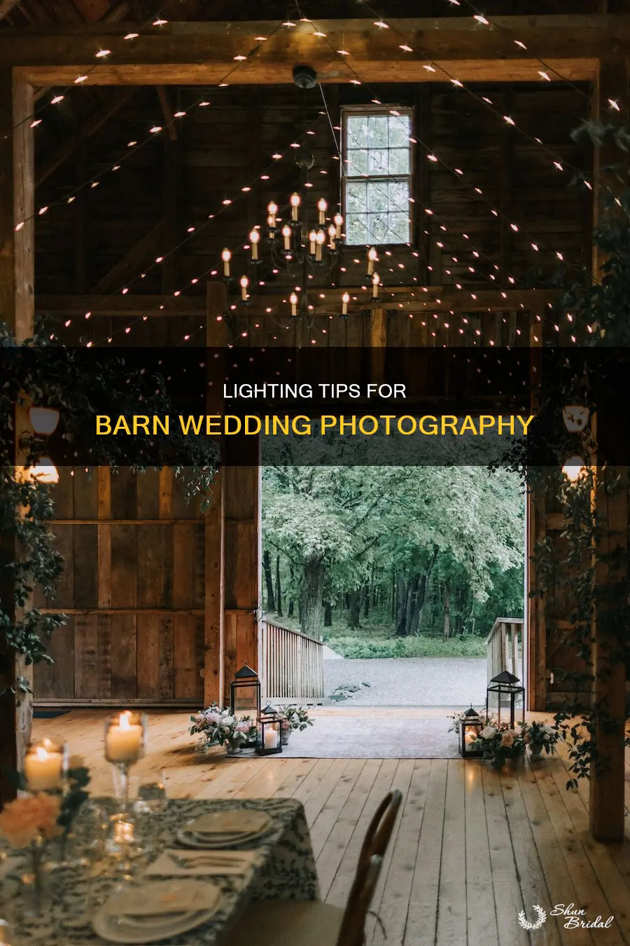 how to light a barn wedding photography