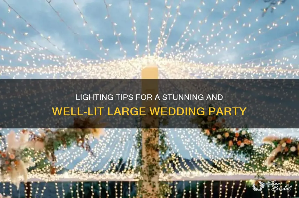 how to light a large wedding party