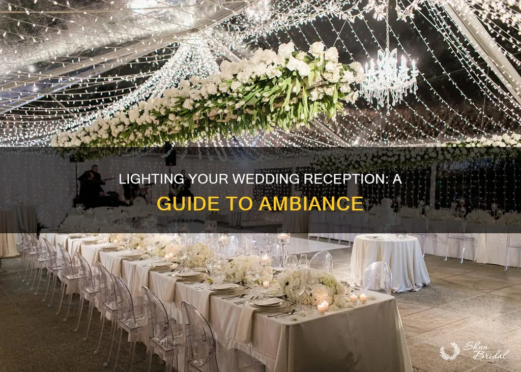 how to light a room for a wedding reception