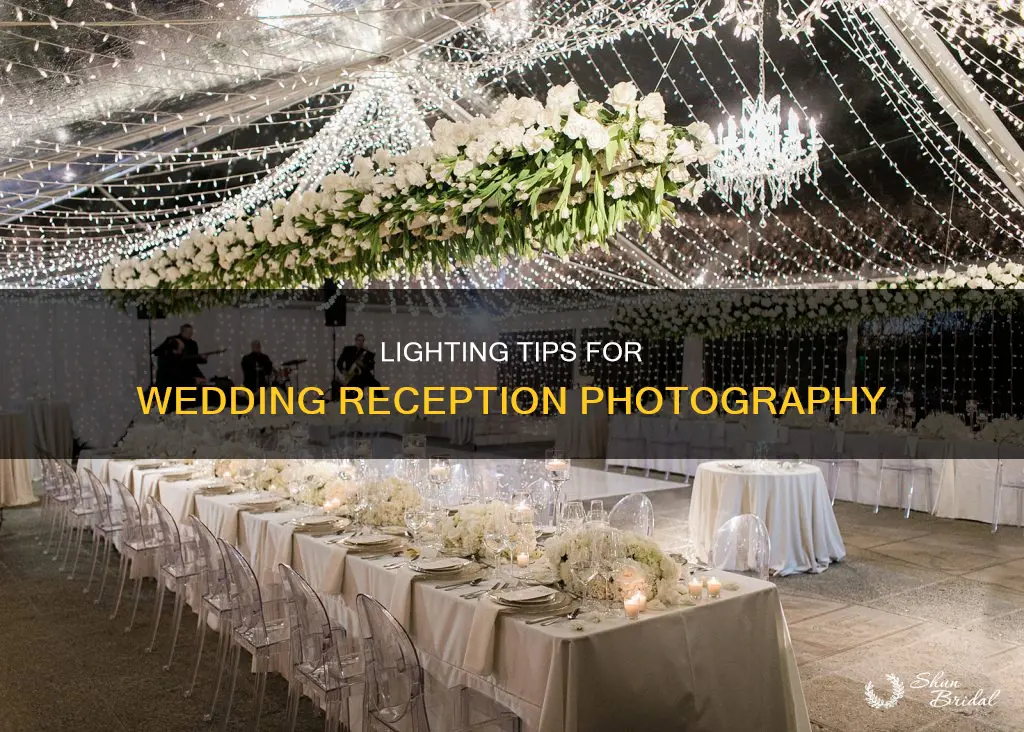 how to light a wedding reception photography