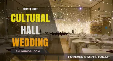 Elegant Lighting Tips for Your Cultural Hall Wedding Celebration