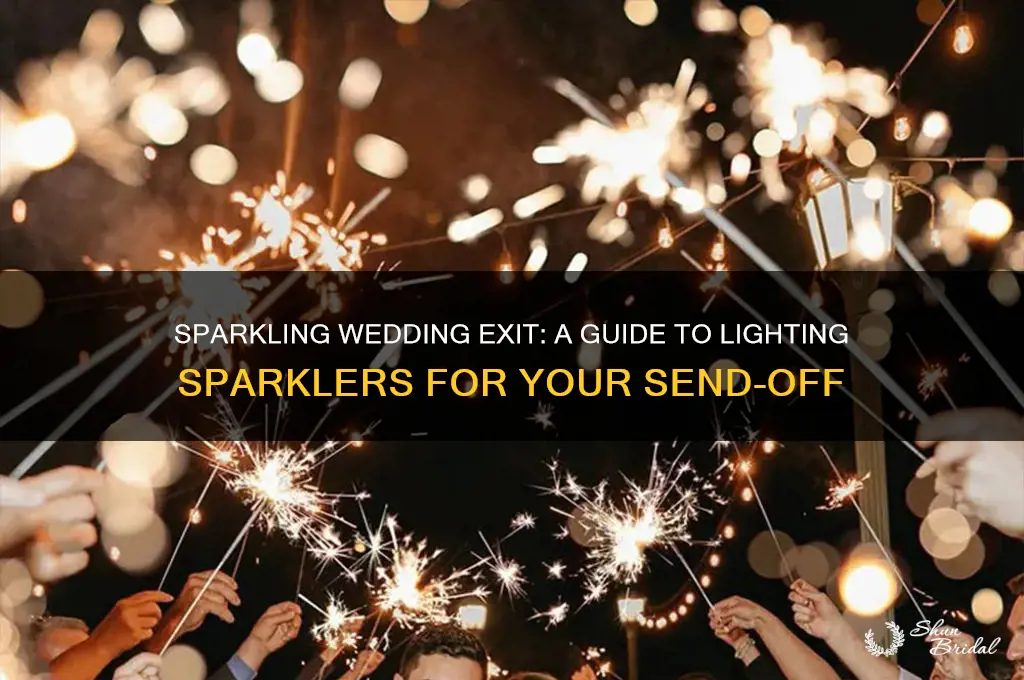 how to light sparklers for wedding send off