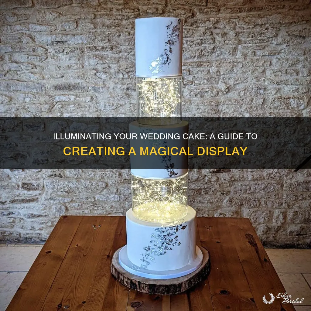 how to light up a wedding cake