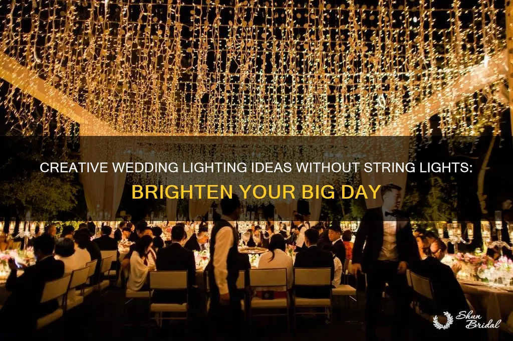 how to light up a wedding no string lights