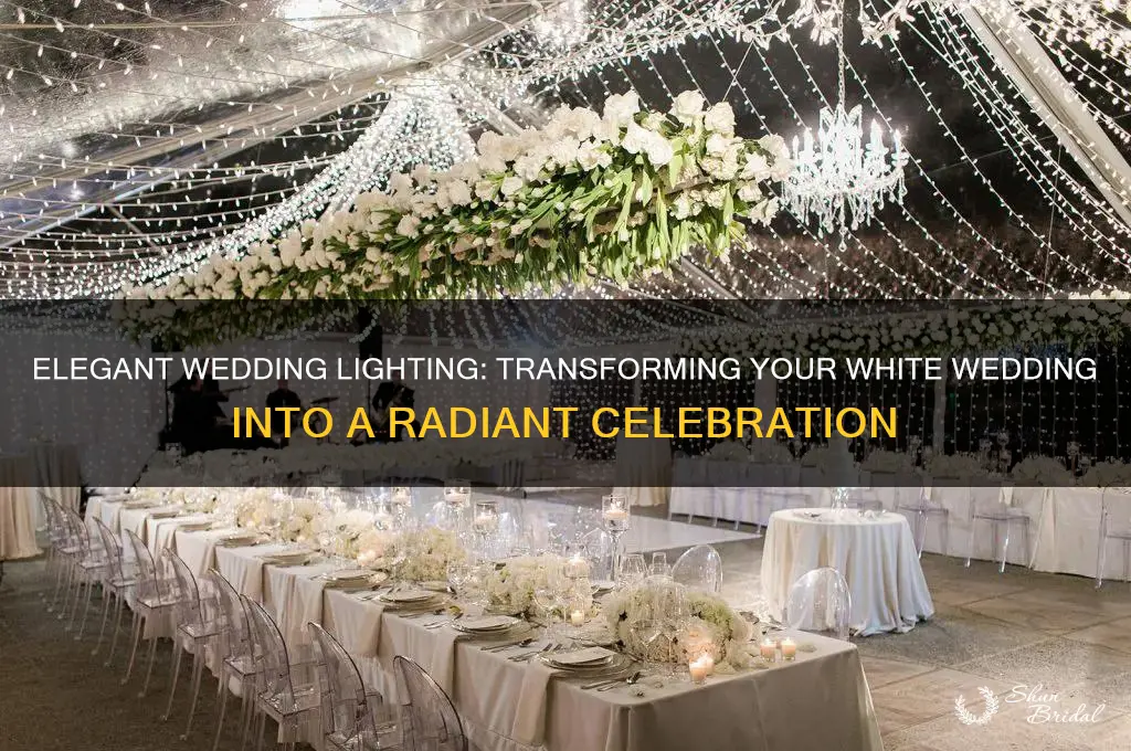 how to light up a wedding white