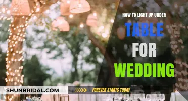 Elegant Under-Table Lighting Ideas for Your Dream Wedding Reception