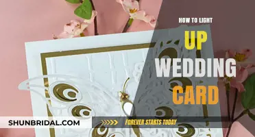 Creative Ways to Light Up Your Wedding Card for a Magical Touch