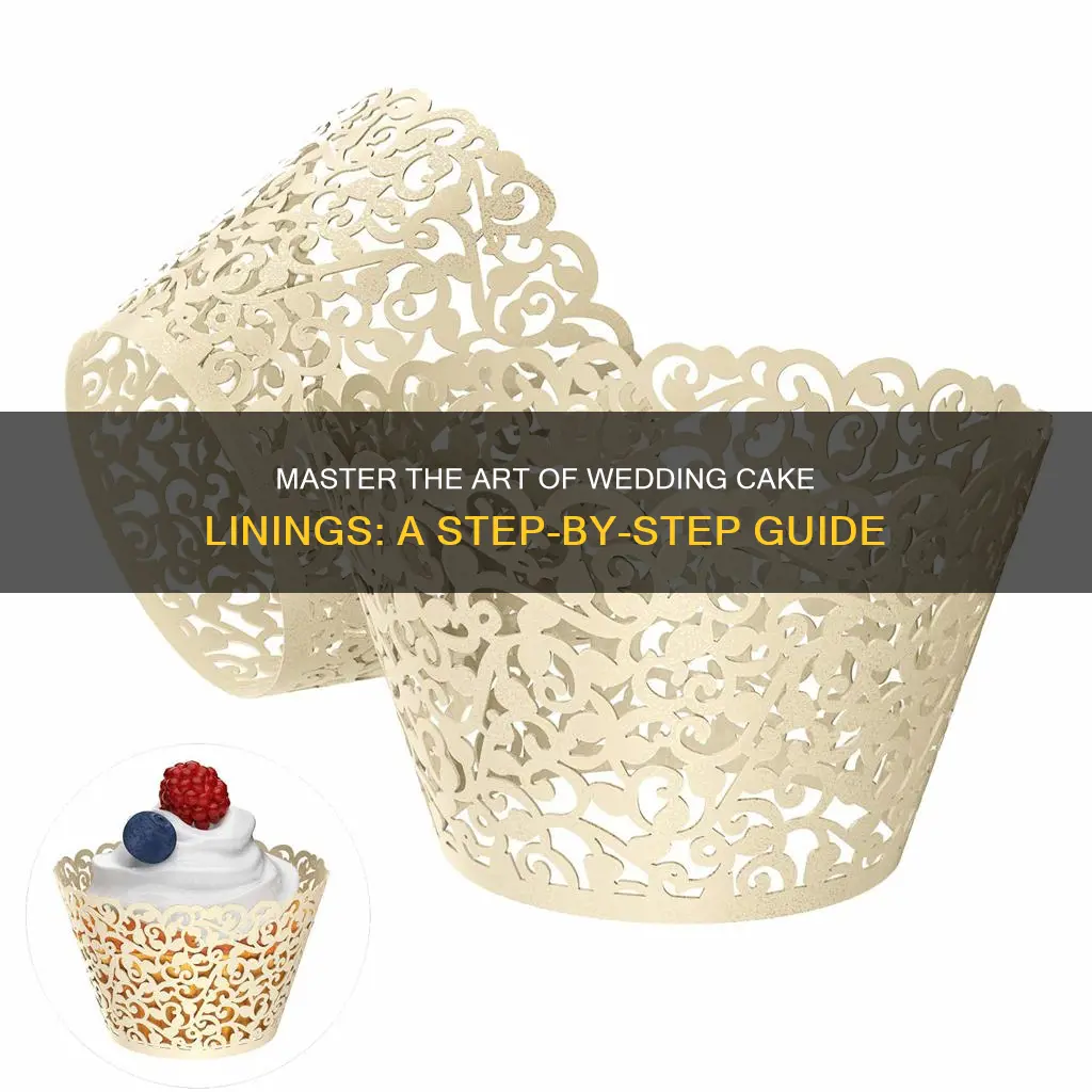 how to line a cake tin for a wedding cake