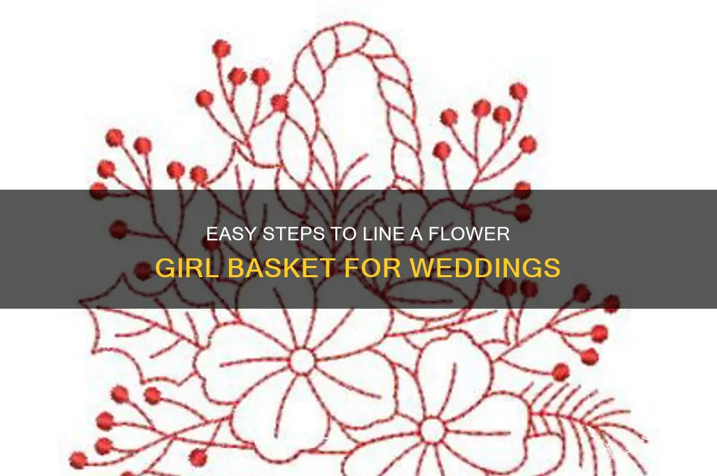 how to line a flower girl basket