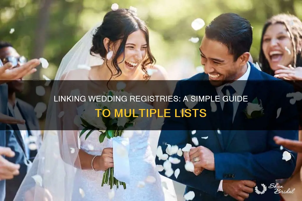 how to link multiple wedding registries