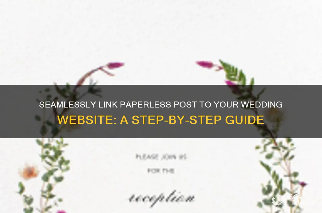 how to link paperless post to wedding website