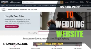 Linking Your Wedding Registry to Your Wedding Website