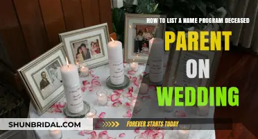 Honoring Deceased Parents: How to Include Their Names in Your Wedding