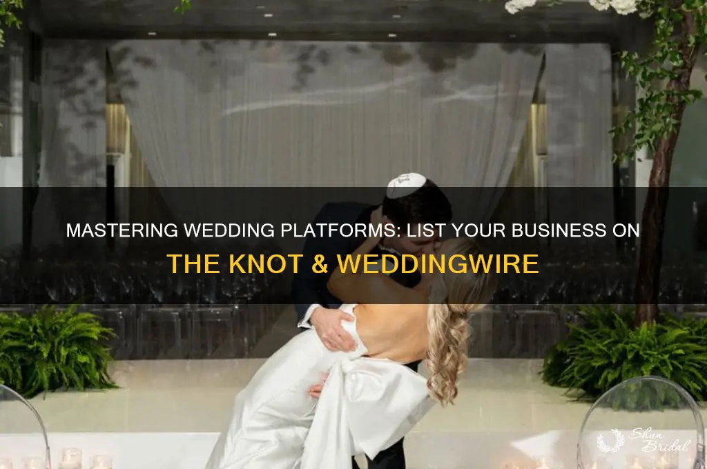 how to list bussiness on the knot or wedding wire