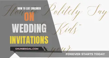 Wedding Invitation Etiquette: Listing Children