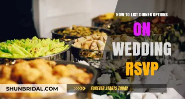 Dinner Options: Crafting the Perfect Wedding RSVP