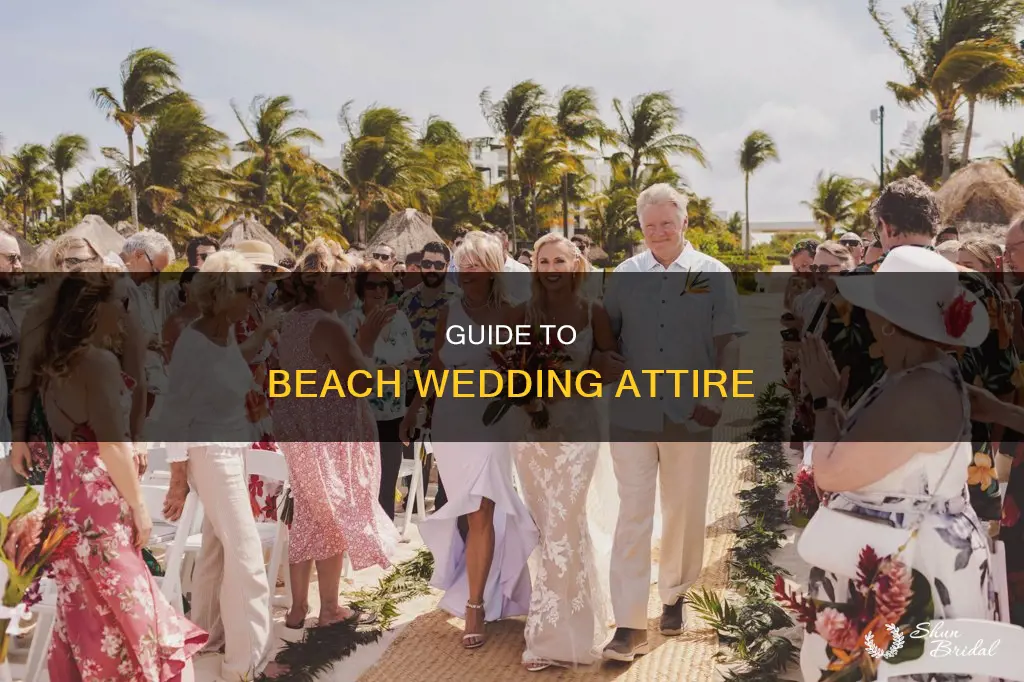 how to list dress code for beach wedding