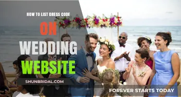 Guide to Sharing Dress Code Details on Your Wedding Website