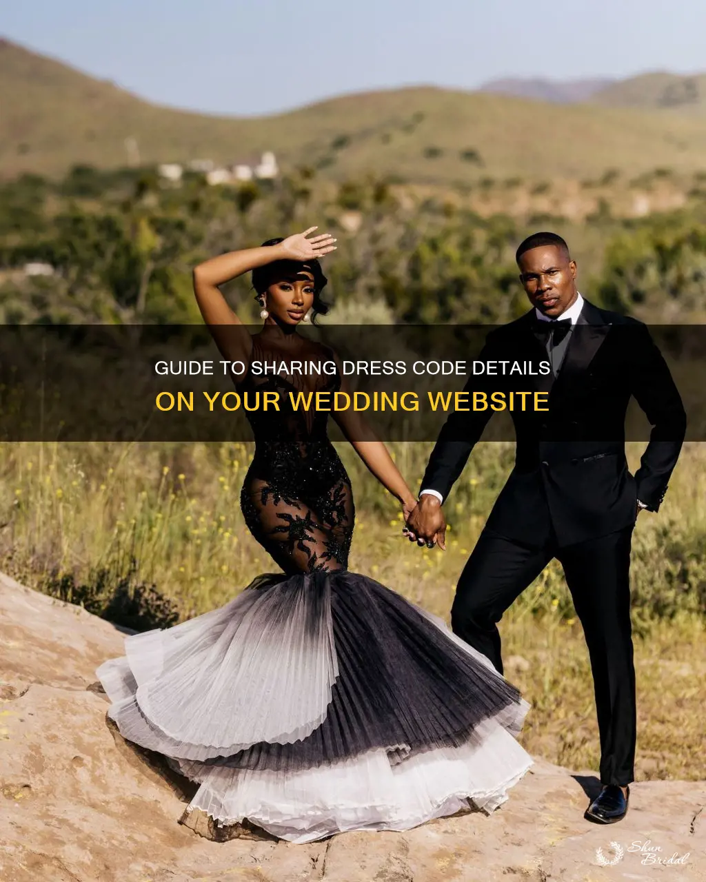 how to list dress code on wedding website