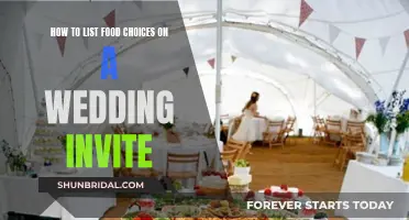 Food Choices on Wedding Invites: A Tasty Guide