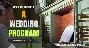 Elegant Ways to List the Organist in Your Wedding Program