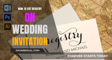 Wedding Registry: Etiquette for Invitations