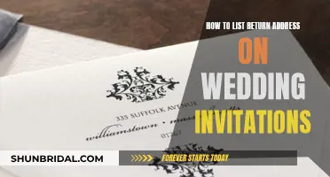 The Return Address: Wedding Invitation Etiquette