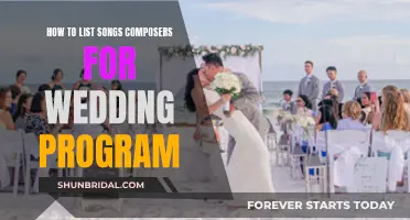 Choosing Wedding Music: Guide to Song and Composer Selection
