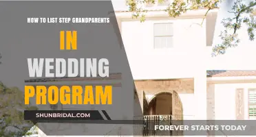 Honoring Step-Grandparents: A Guide to Wedding Program Inclusion