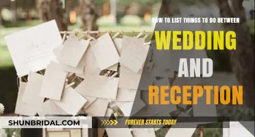 Planning Your Wedding: Reception To-Dos