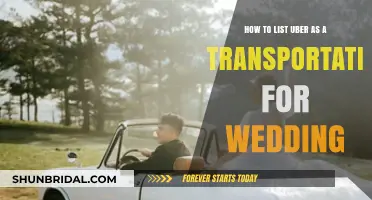 Seamless Wedding Transport: How to List Uber for Your Big Day