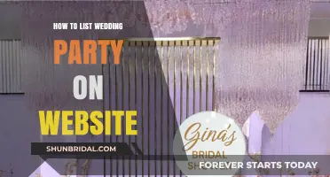 Elegant Ways to Showcase Your Wedding Party on Your Website