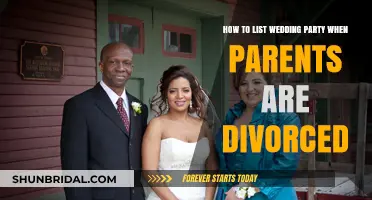 Navigating Wedding Party Lists with Divorced Parents: A Guide