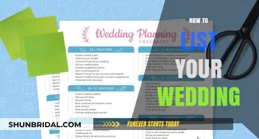 Effortless Wedding Planning: How to List Your Big Day Like a Pro