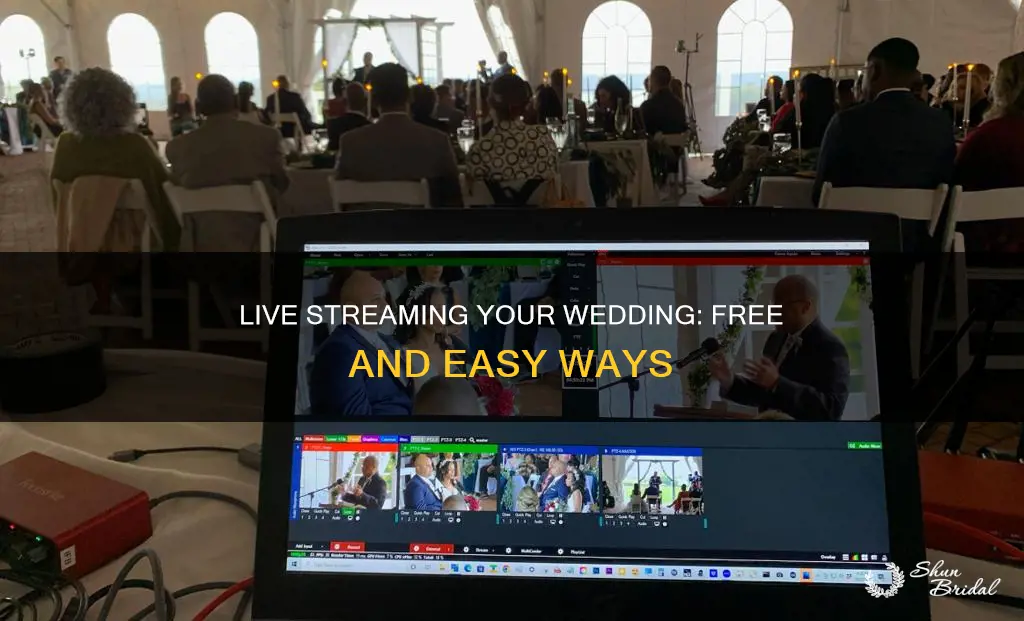 how to live stream a wedding for free