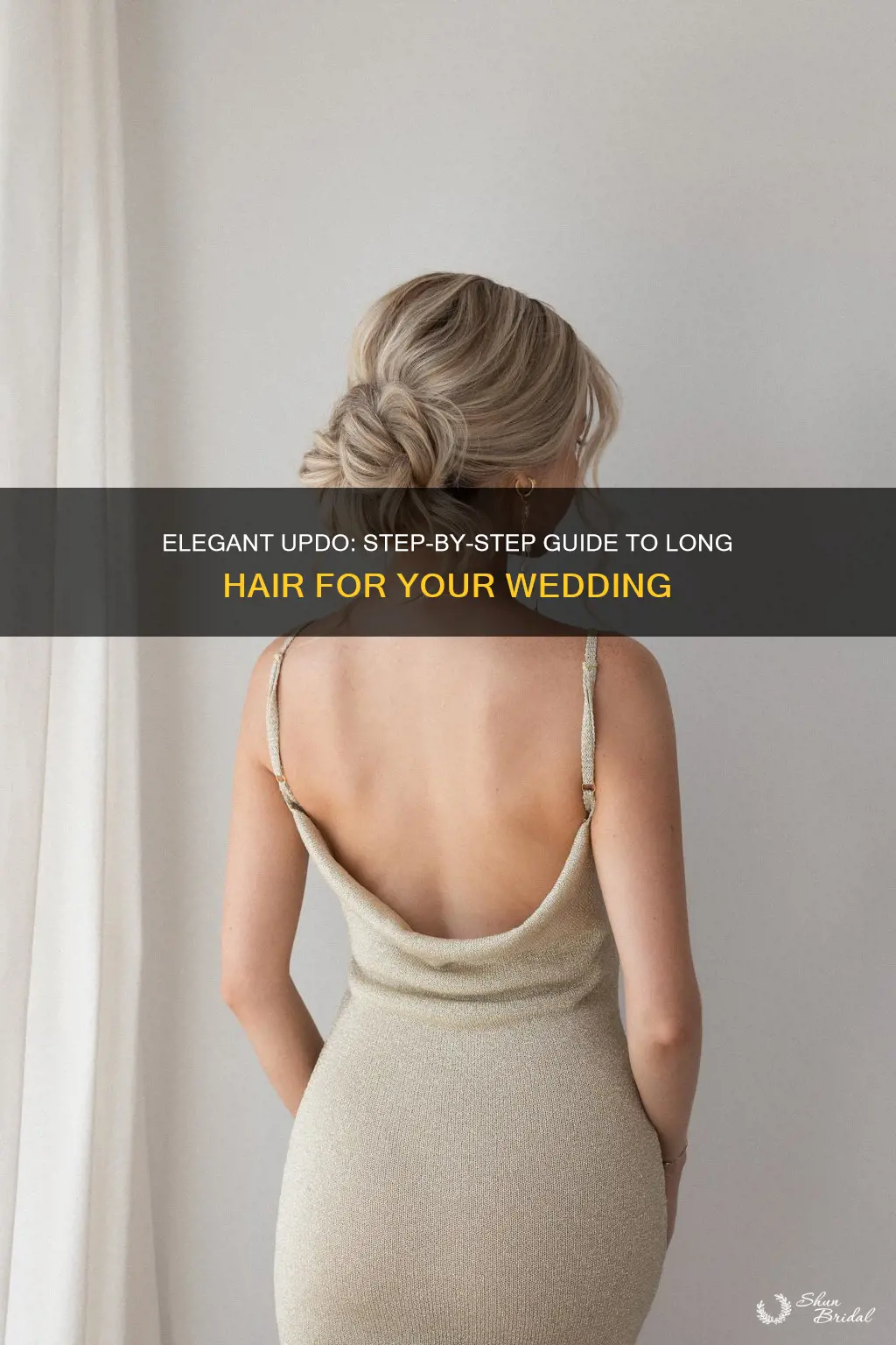 how to long hair updo wedding step by step