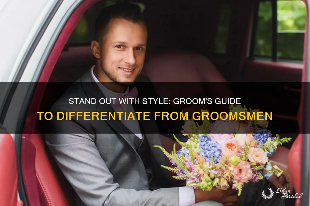 how to look different from groomsmen