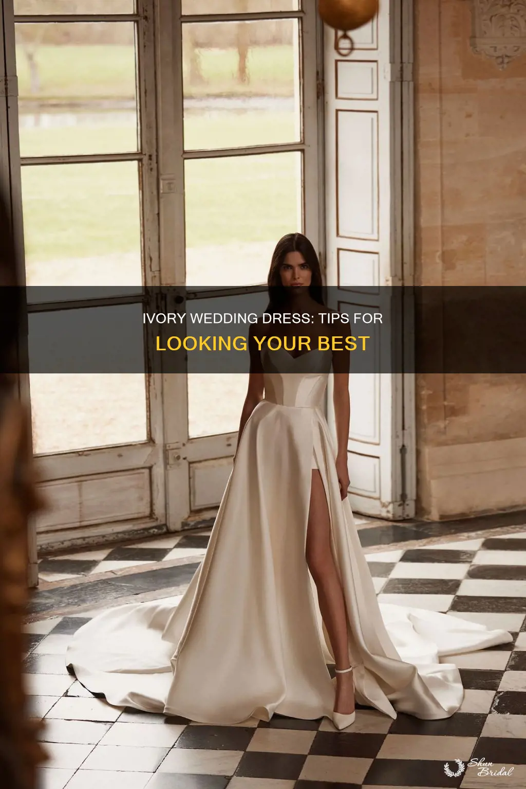 how to look good in ivory wedding dress