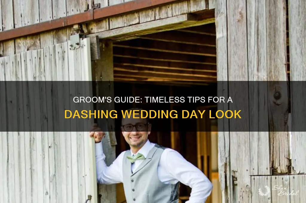 how to look good on wedding day groom