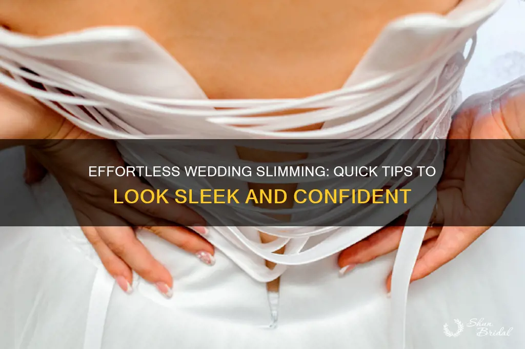 how to look skinny for a wedding