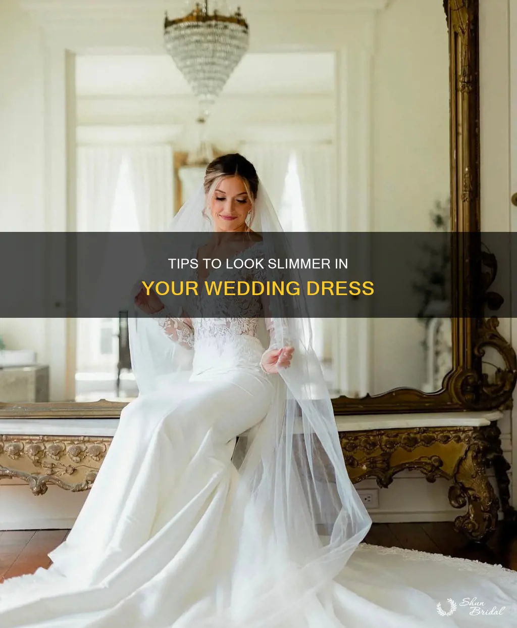how to look skinny in a wedding dress