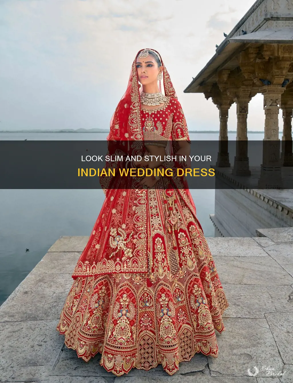 how to look slim in indian wedding dress