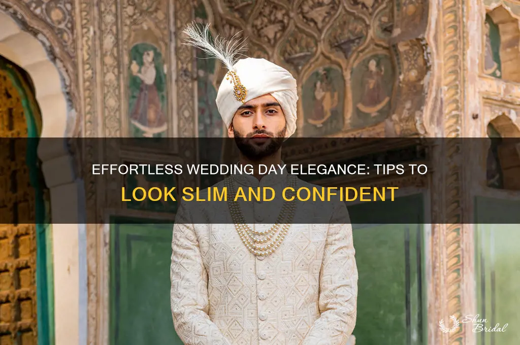how to look slim on wedding day