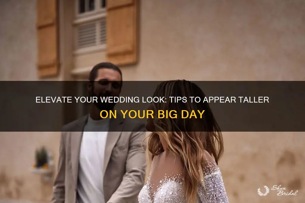 how to look taller on your wedding day