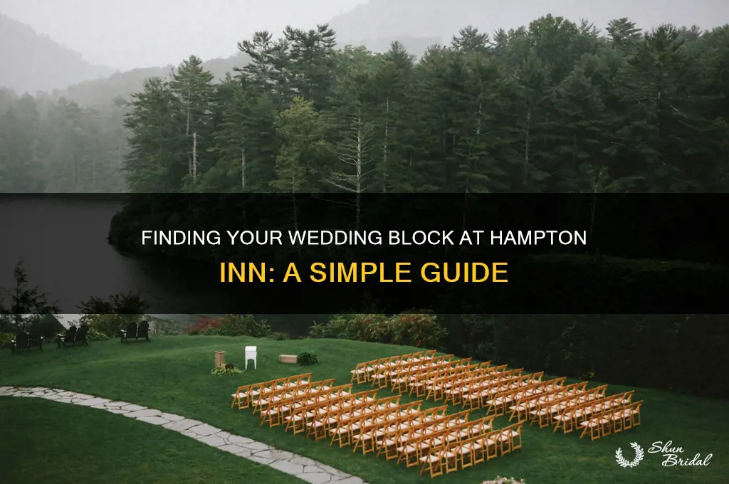 how to look up wedding block at hampton inn