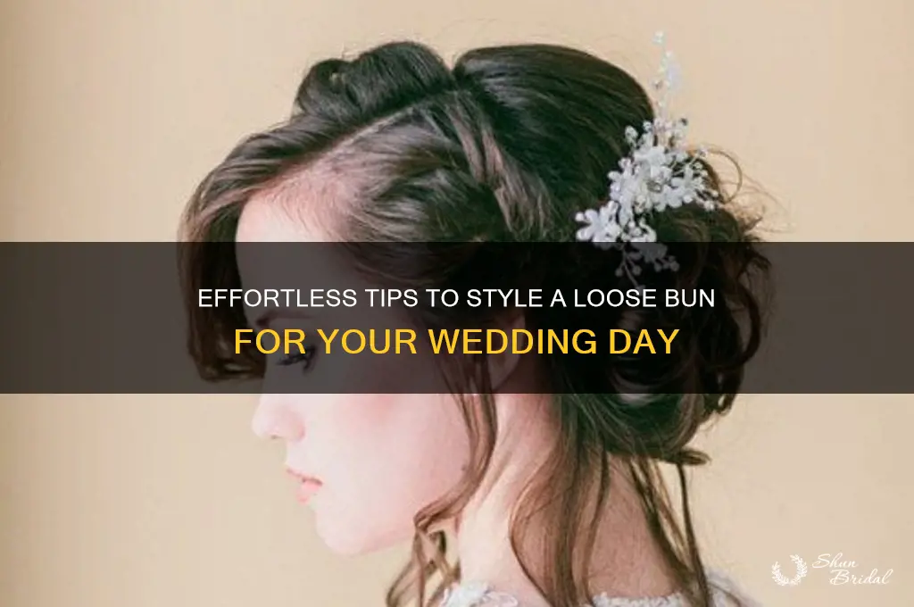 how to loose bun wedding